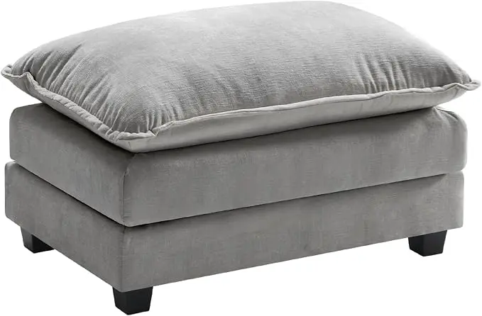 Ihanherry Ottoman for Modular Sectional Cloud Couch, Chenille Deep Seat Sofa
