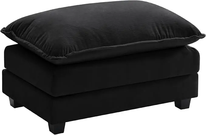 Ihanherry Ottoman for Modular Sectional Cloud Couch, Chenille Deep Seat Sofa