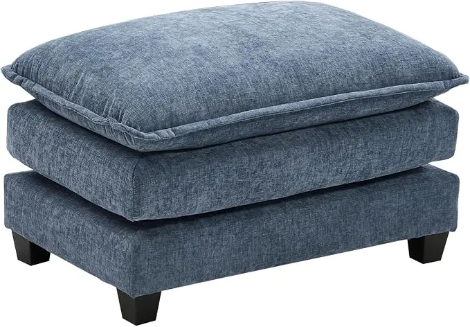 Ihanherry Ottoman for Modular Sectional Cloud Sofa, Chenille Deep Seat Couch