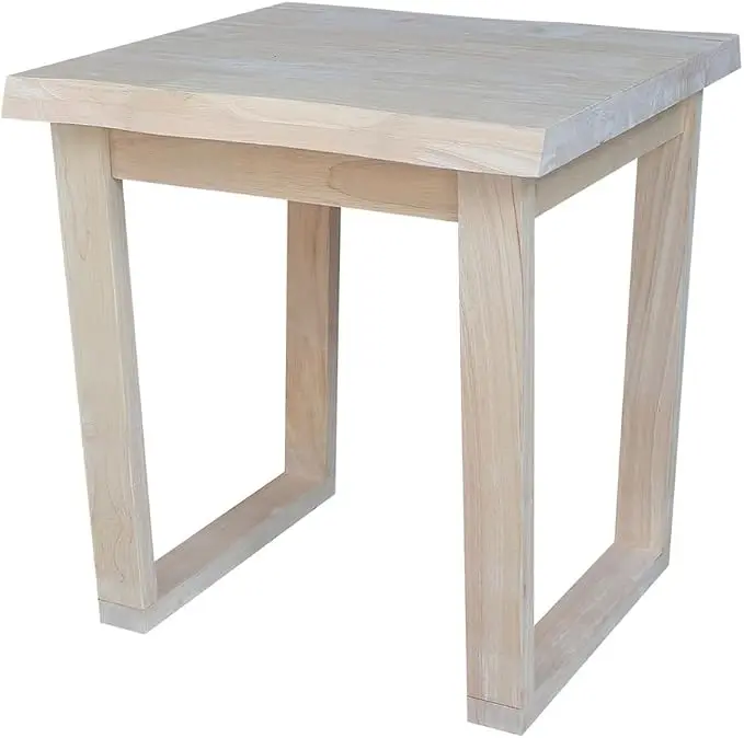 International Concepts Live Edge Solid Wood End Table