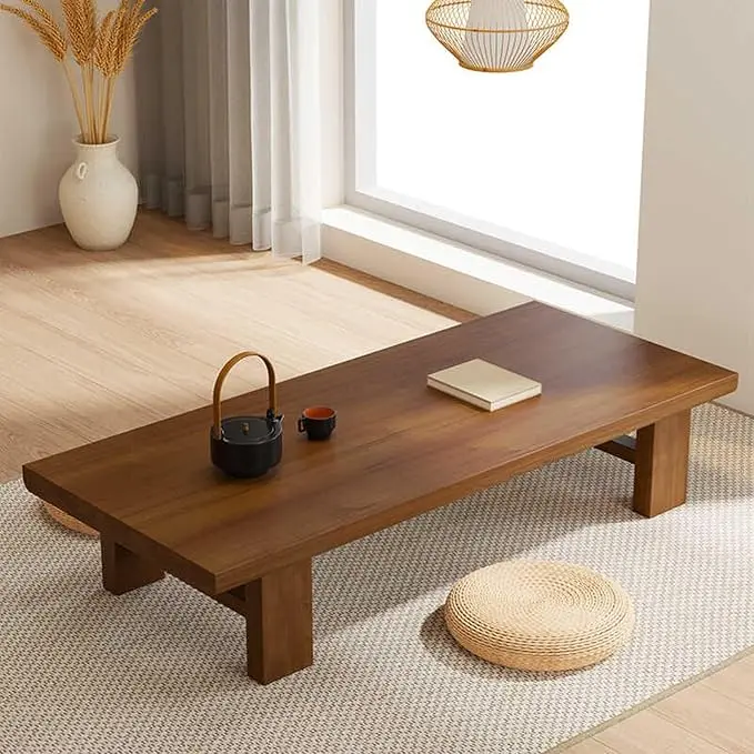 Japanese Floor Table, Low Coffee Table, Japanese Coffee Table, Solid Wood