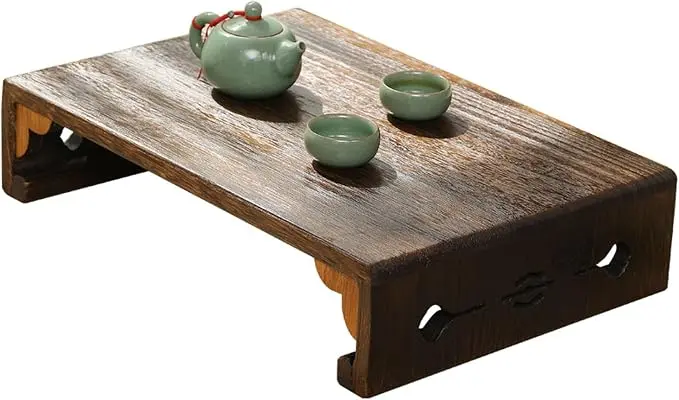 Japanese Style Tatami Table, Low Wood Stool, Suitable