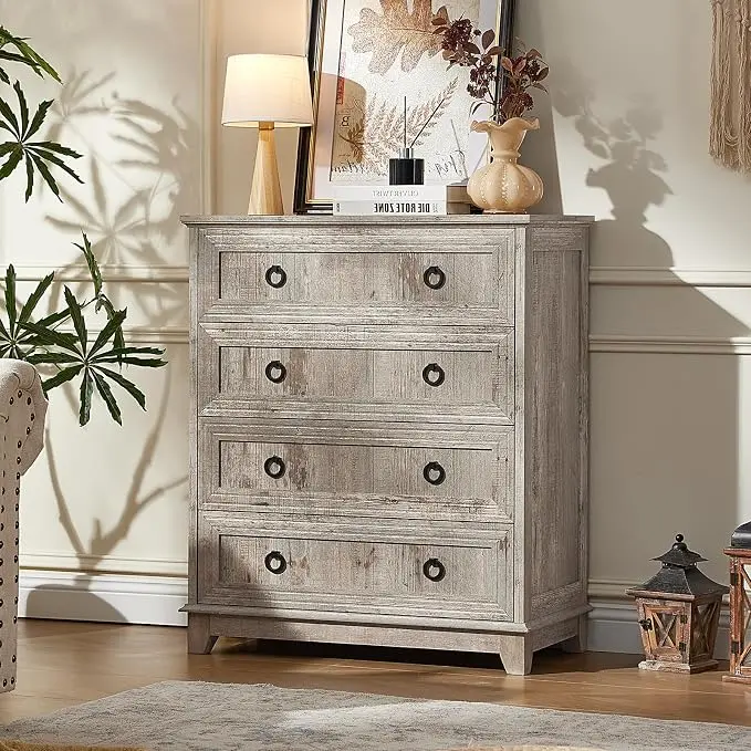 Joaxswe Farmhouse 4 Drawer Dresser