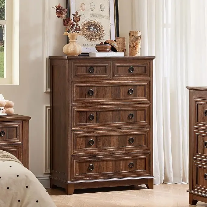 Joaxswe Farmhouse 6 Drawer Dresser