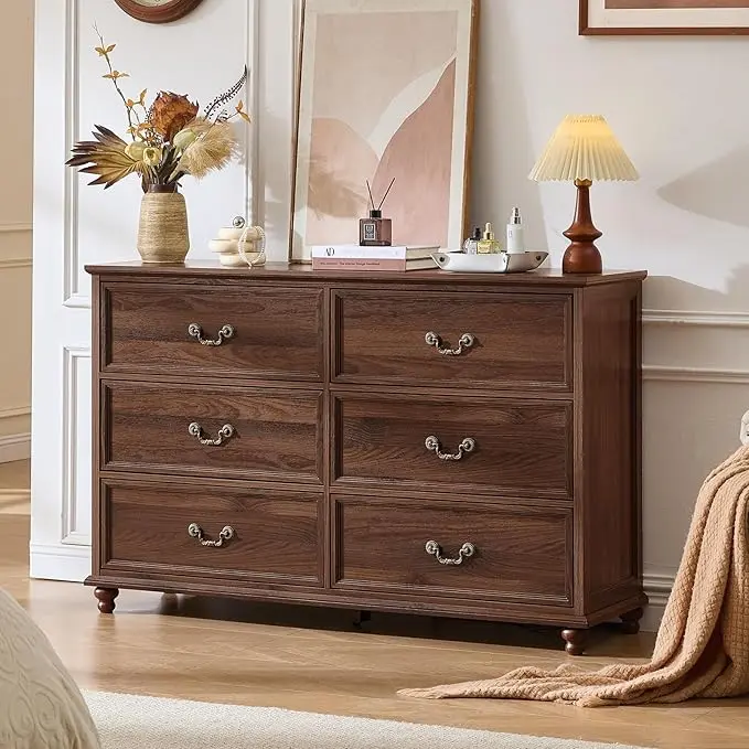Joaxswe Farmhouse 6 Drawers Dresser