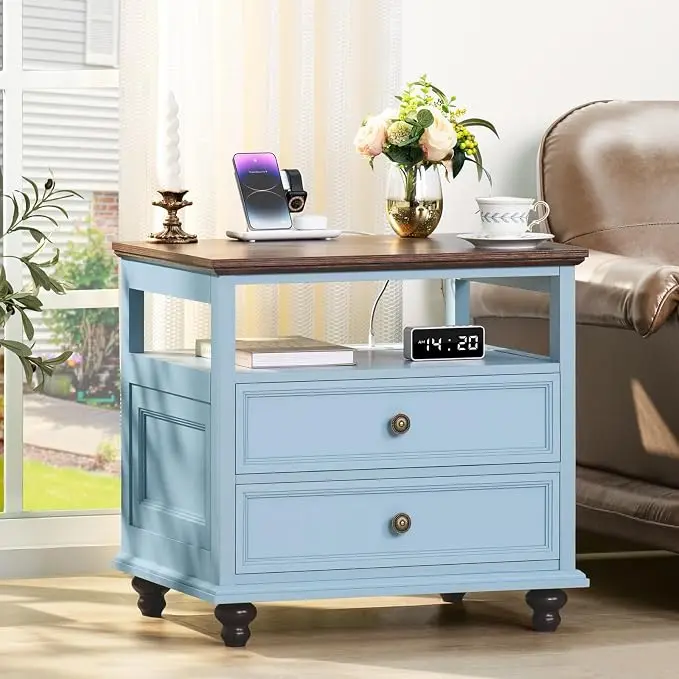 Joaxswe Farmhouse Nightstand