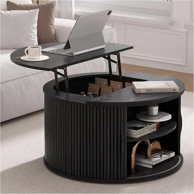 JOINICE 31.5" Round Lift Top Coffee Table