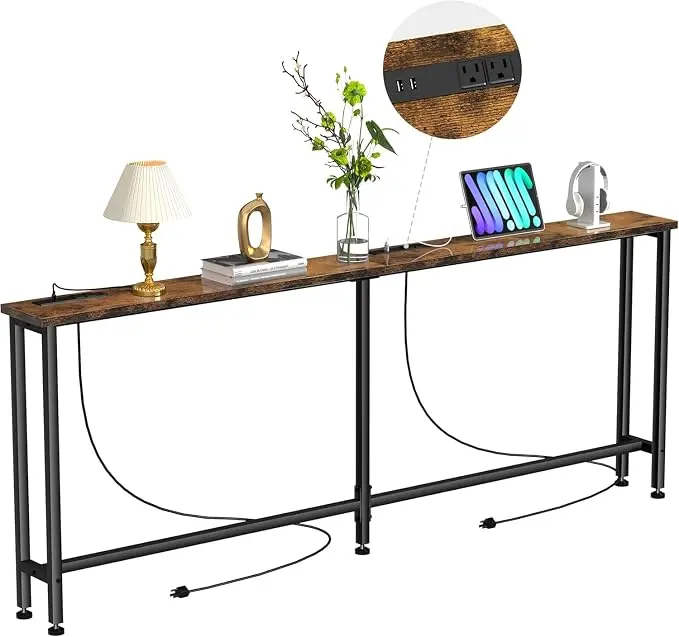 Keelian 102" Narrow Console Sofa Table
