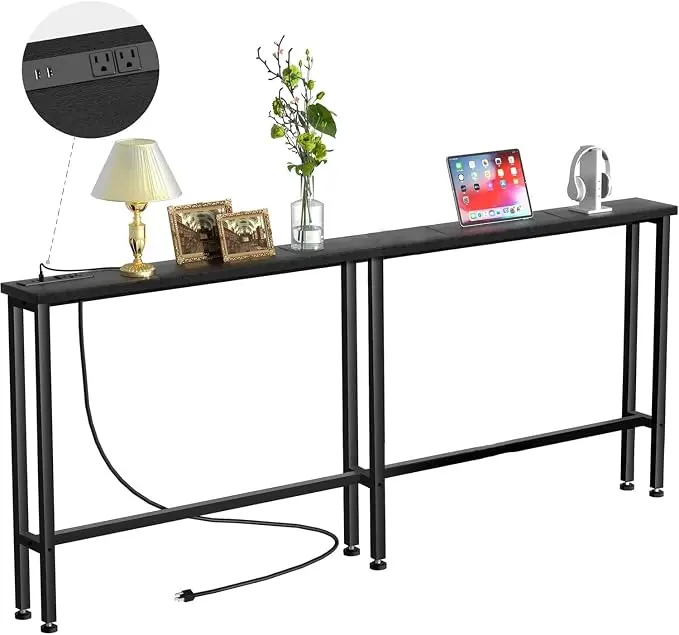 Keelian 78" Narrow Console Sofa Table