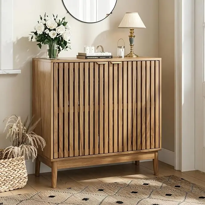 Kiasthome Wooden Sideboard Buffet Cabinet