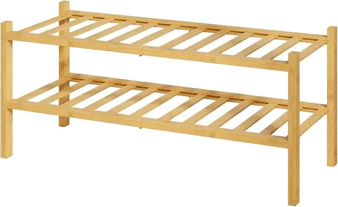 Kitsure Bamboo Wooden Shoe Rack