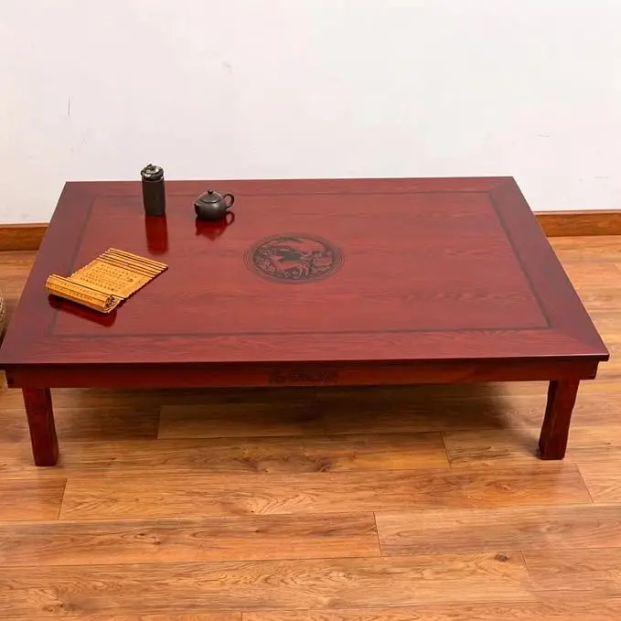 Korean Folding Dining Table, Rectangular Wooden Table