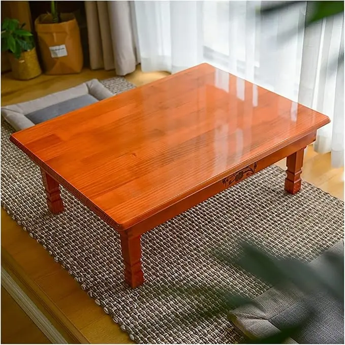 Korean Solid Wood Orange Coffee Table