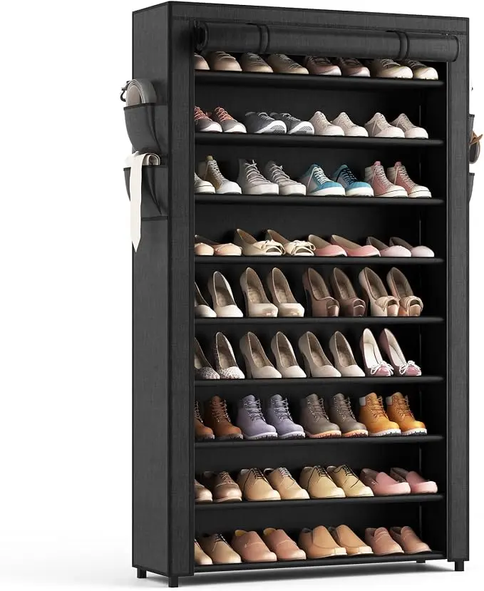 LANTEFUL Shoe Rack with Covers