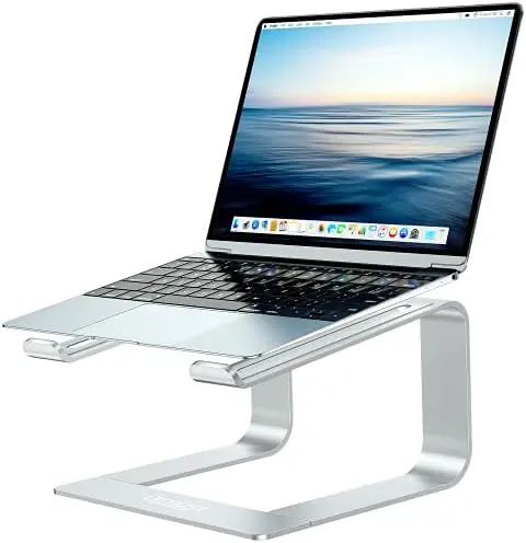 Laptop Stand for Desk, Silver, Up to 15.6" Laptop
