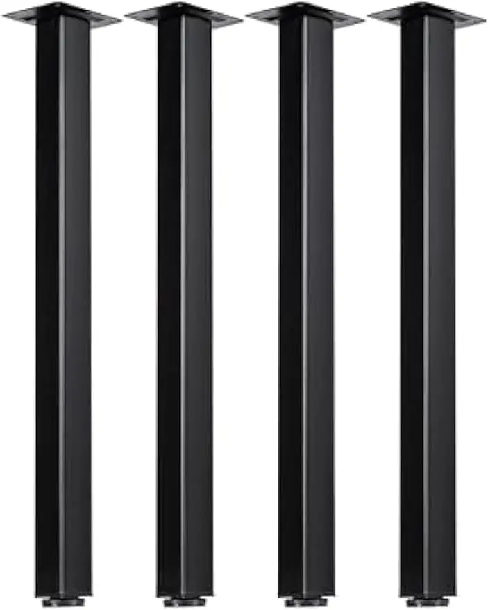 LCSDLHLSY Table Legs 32 inch, Adjustable Square Furniture Legs,