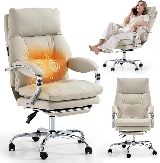 LEAGOO Massage Heated Office Chairs