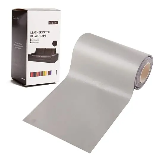 Leather Repair Patch Kit Light Gray 4 x 60 inch Leather Repair Tape Self