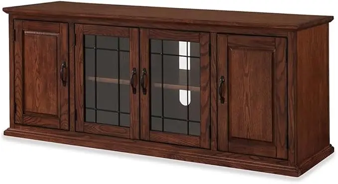 Leick Home 80360 Leaded Glass TV Stand