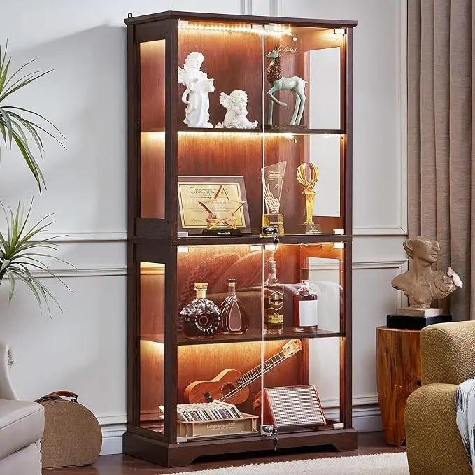 LELELINKY Farmhouse Display Cabinet