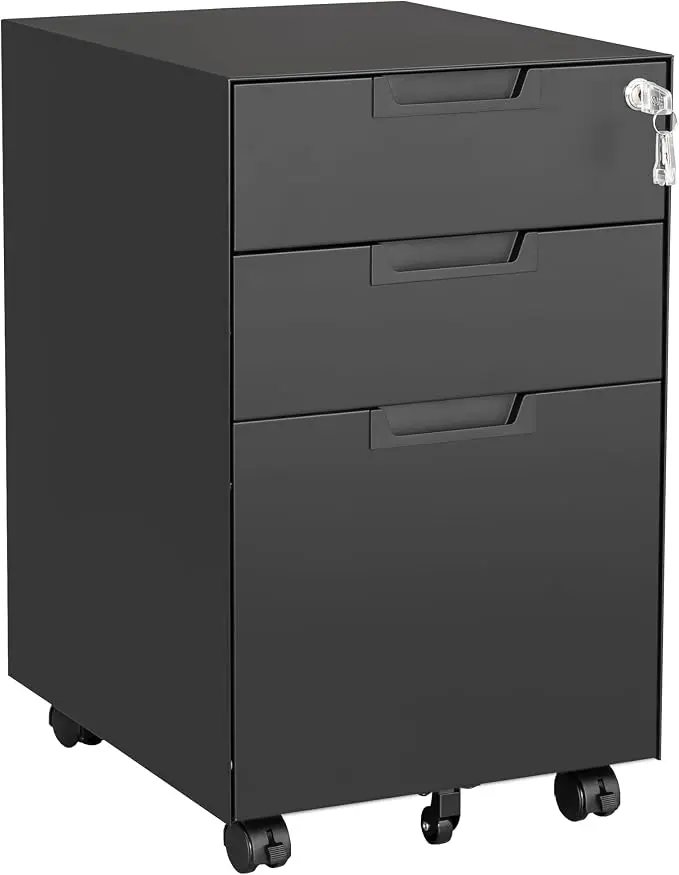 Letaya 3 Drawer Mobile File Cabinet