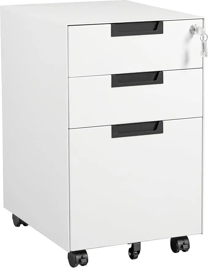 Letaya 3 Drawer Mobile File Cabinet