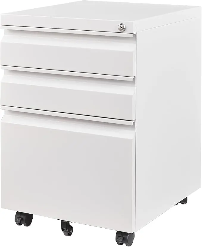 Letaya 3 Drawer Mobile File Cabinet