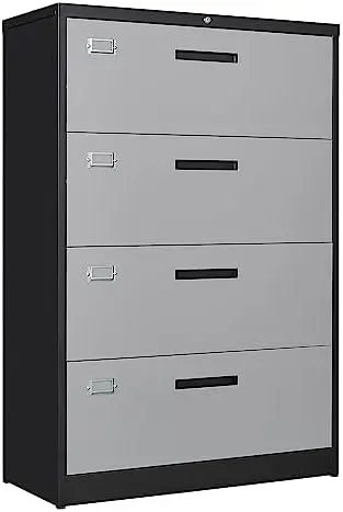 Letaya 4 Drawer Lateral Metal Filing Cabinet