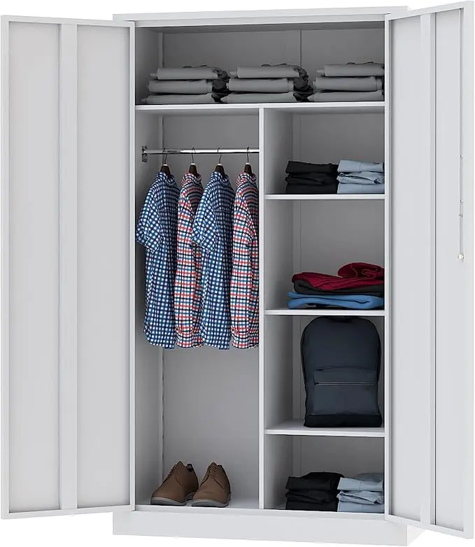 Letaya Metal Locker, Steel Wardrobe Storage Cabinets