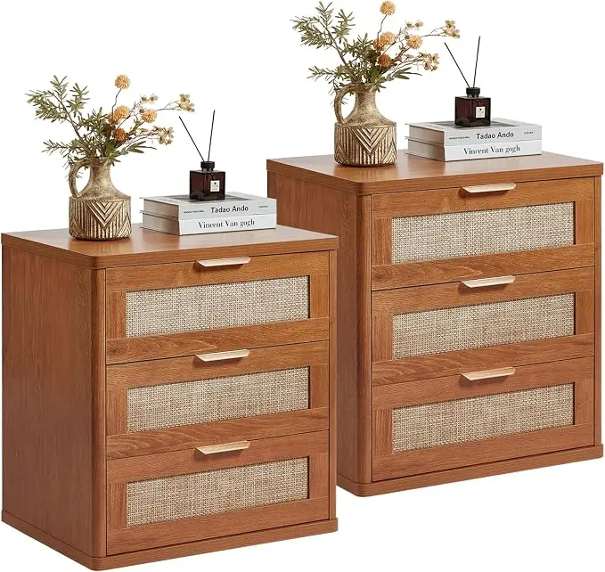 LEYAOYAO Rattan Night Stand