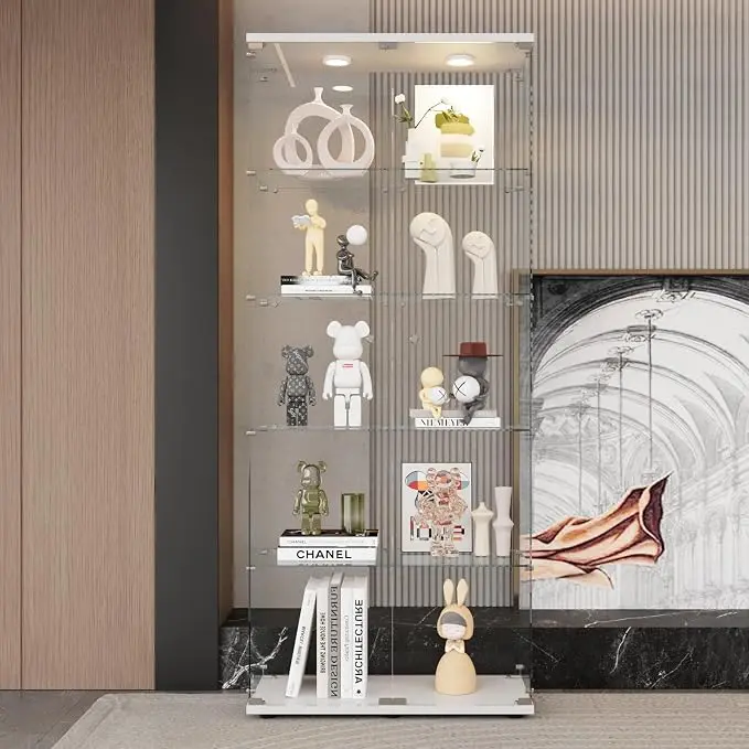 LFT HUIMEI2Y Glass Display Cabinet 5-Shelf