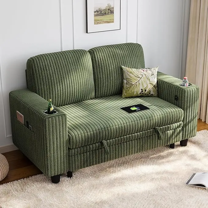 LINSY HOME Loveseat Sofa with Storage