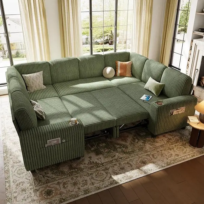 LINSY HOME Sectional Sleeper Sofa