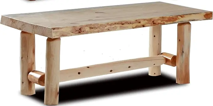 Live Edge Log Rustic Coffee Table
