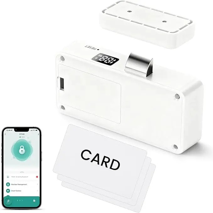 Lokko Smart Hidden Cabinet Lock, Tuya Bluetooth RFID Keyless Drawer Lock