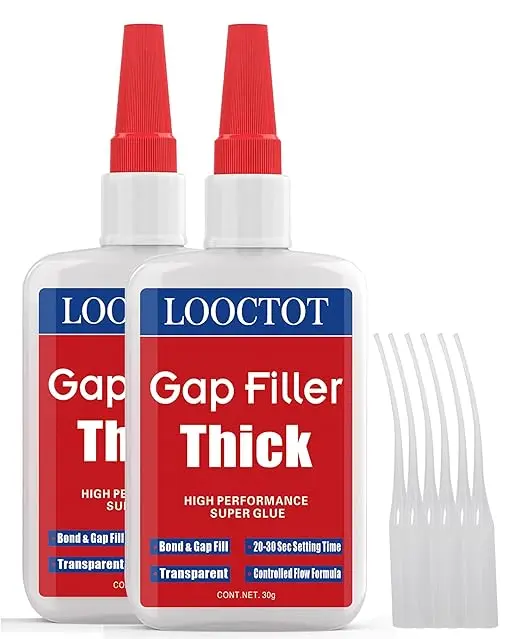 LOOCTOT 60g Gap Filler Thick Super Glue Premium Adhesive, CA Glue