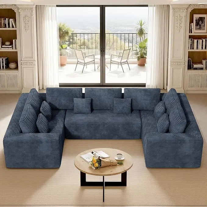 Luxanimarion 136'' Large Sectional Cloud Couches
