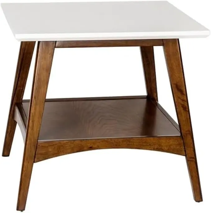 Madison Park Parker End Tables-Solid Wood, Two-Tone Finish