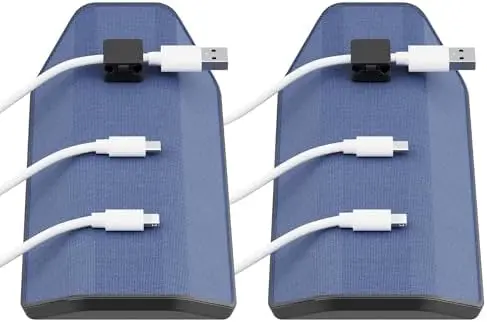 Magnetic Cable Organizer 2 Pack, Weighted Non-Adhesive Cord Holder for Desk