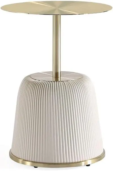 Manhattan Comfort Anderson Modern 15.75" Round End Tables 1.0