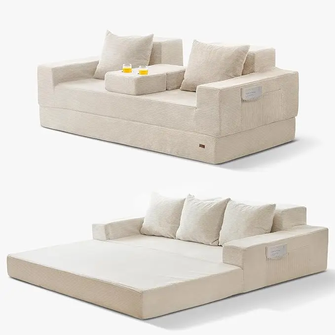 MAXYOYO Convertible Sofa Bed, Folding Sleeper Chair