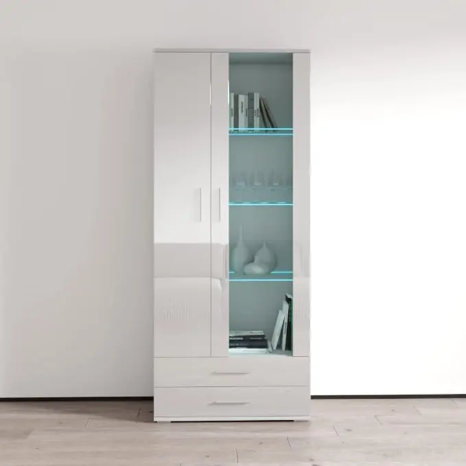 Meble Furniture Soho S6 2D2S Modern Freestanding Bookcase — Customizable