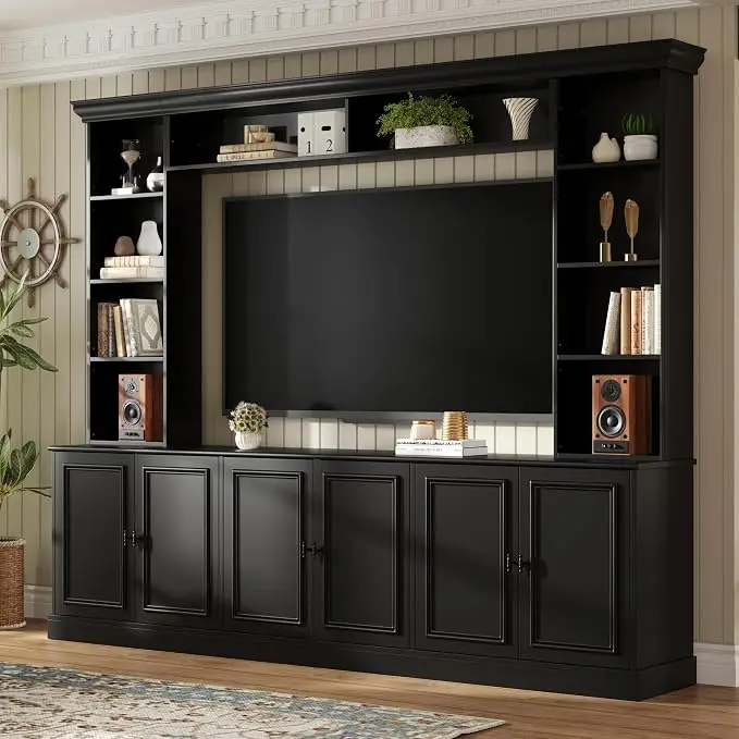 Merax 97.4" W Wall Unit Entertainment Center, TV Stand