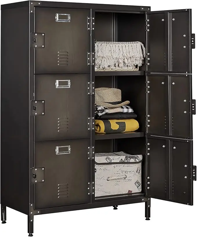 Metal Locker Storage Cabinet, 47.3" Employees Locker