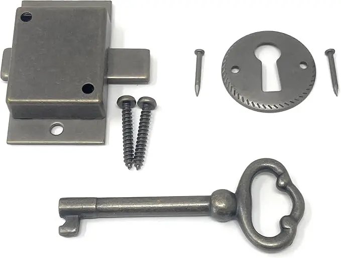 Metal Magery Small Antique Brass Flush Mount Lock