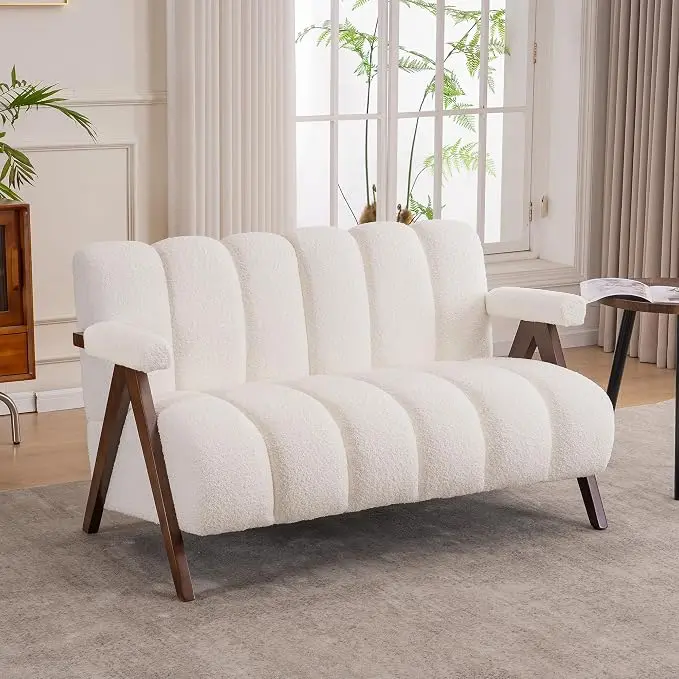 Mid Century Modern Accent Chair Loveseat Sofa