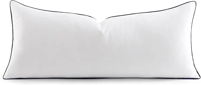 MIULEE Goose Feather Down 14x36 Pillow Insert