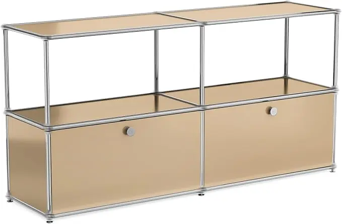 Modern Storage Cabinet Brown F Versatile Free-Standing Large Organizer