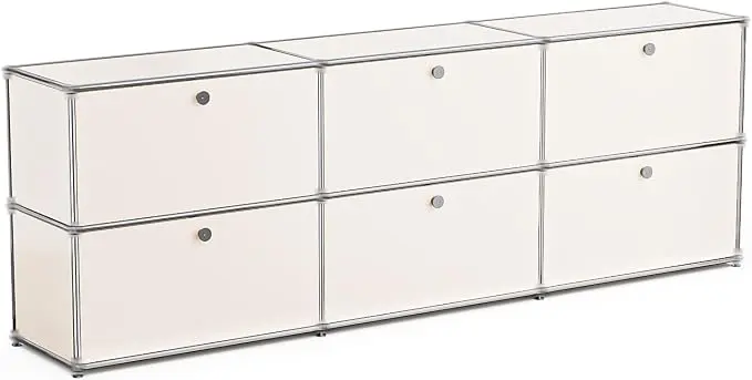 Modern Storage Cabinet White H, Home Office Cabinet, Versatile Free-Standing