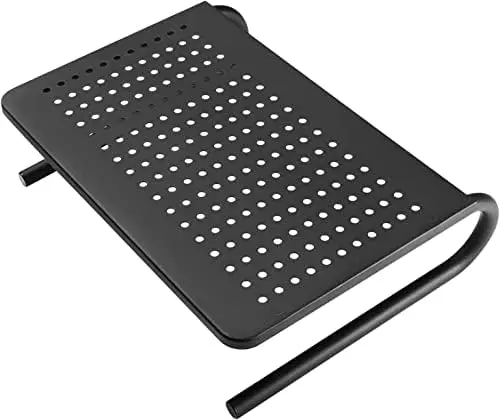 Monitor Stand Riser for Computer,Laptop,Printer, Notebook and All Flat Screen Display with Vented Metal Platform and 4 Inches Height Underneath Storage (MST004)